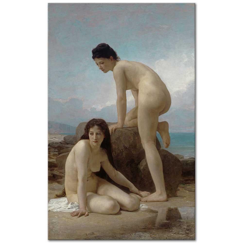 Two Bathers by William Adolphe Bouguereau as Art Print