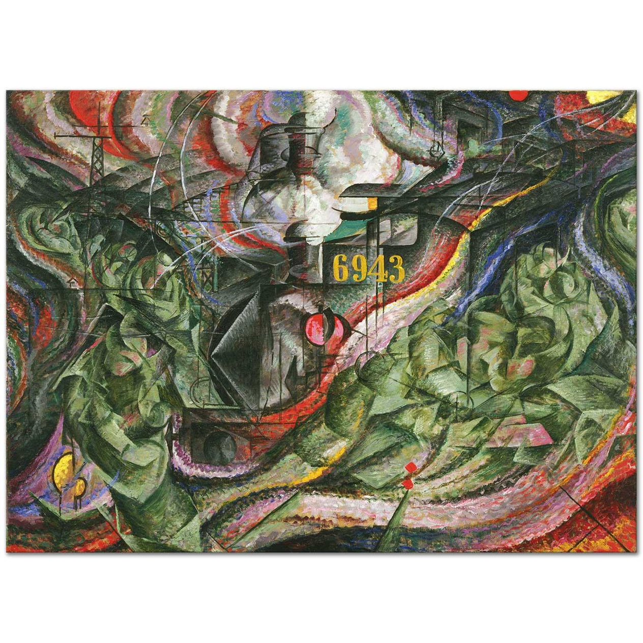 Umberto Boccioni Bilinç Devleti 01 Kanvas Tablo