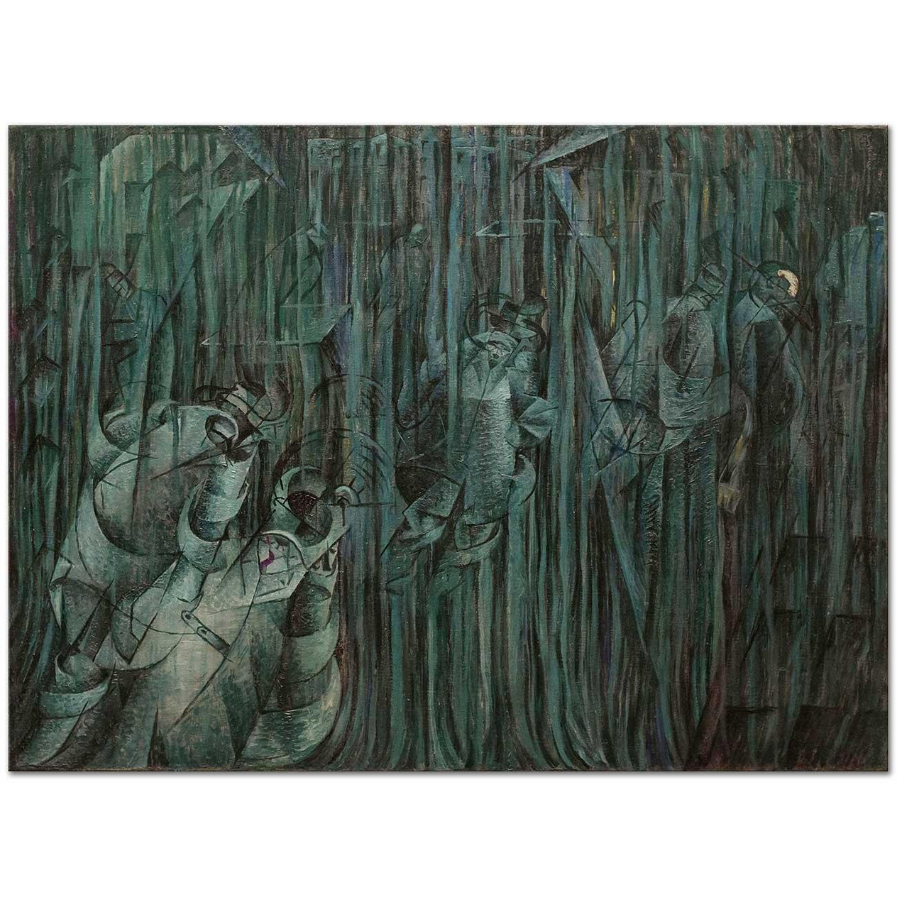 Umberto Boccioni Bilinç Devleti 03 Kanvas Tablo