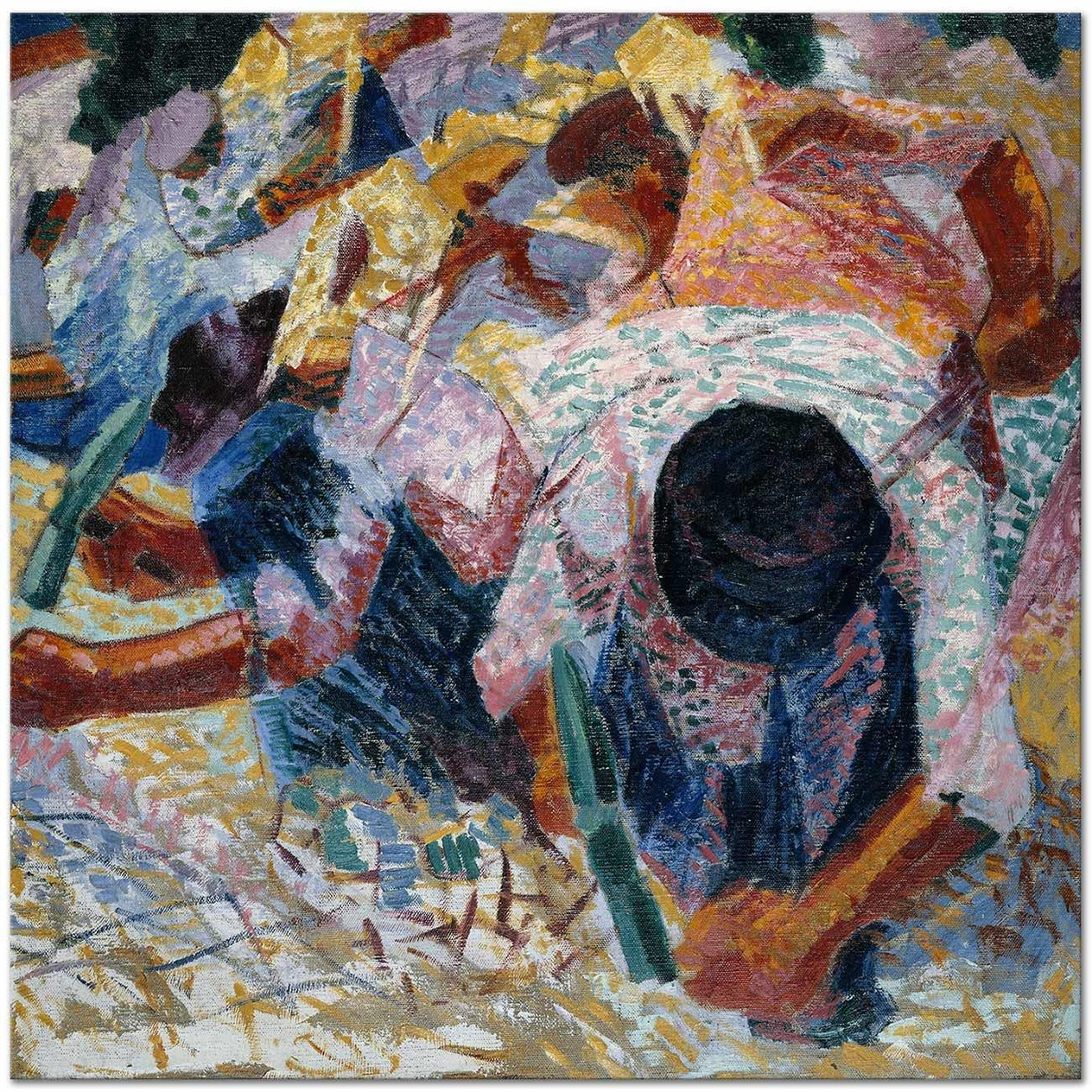 Umberto Boccioni The Street Pavers Art Print