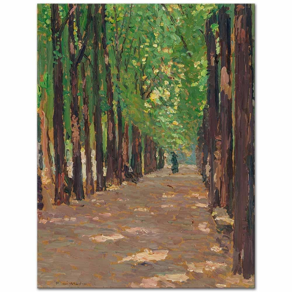 Henri Martin Versay Parkında Ağaçlı Yol Kanvas Tablo