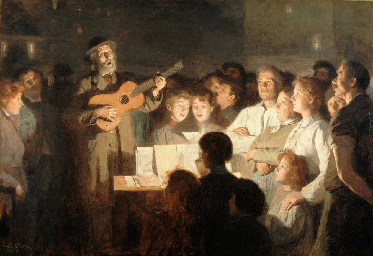 Victor Gabriel Gilbert The Songs Merchant Art Print