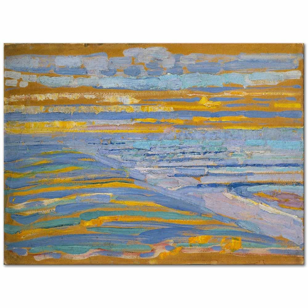 Piet Mondrian Kumsaldan Sahile Bakış, Domburg Kanvas Tablo