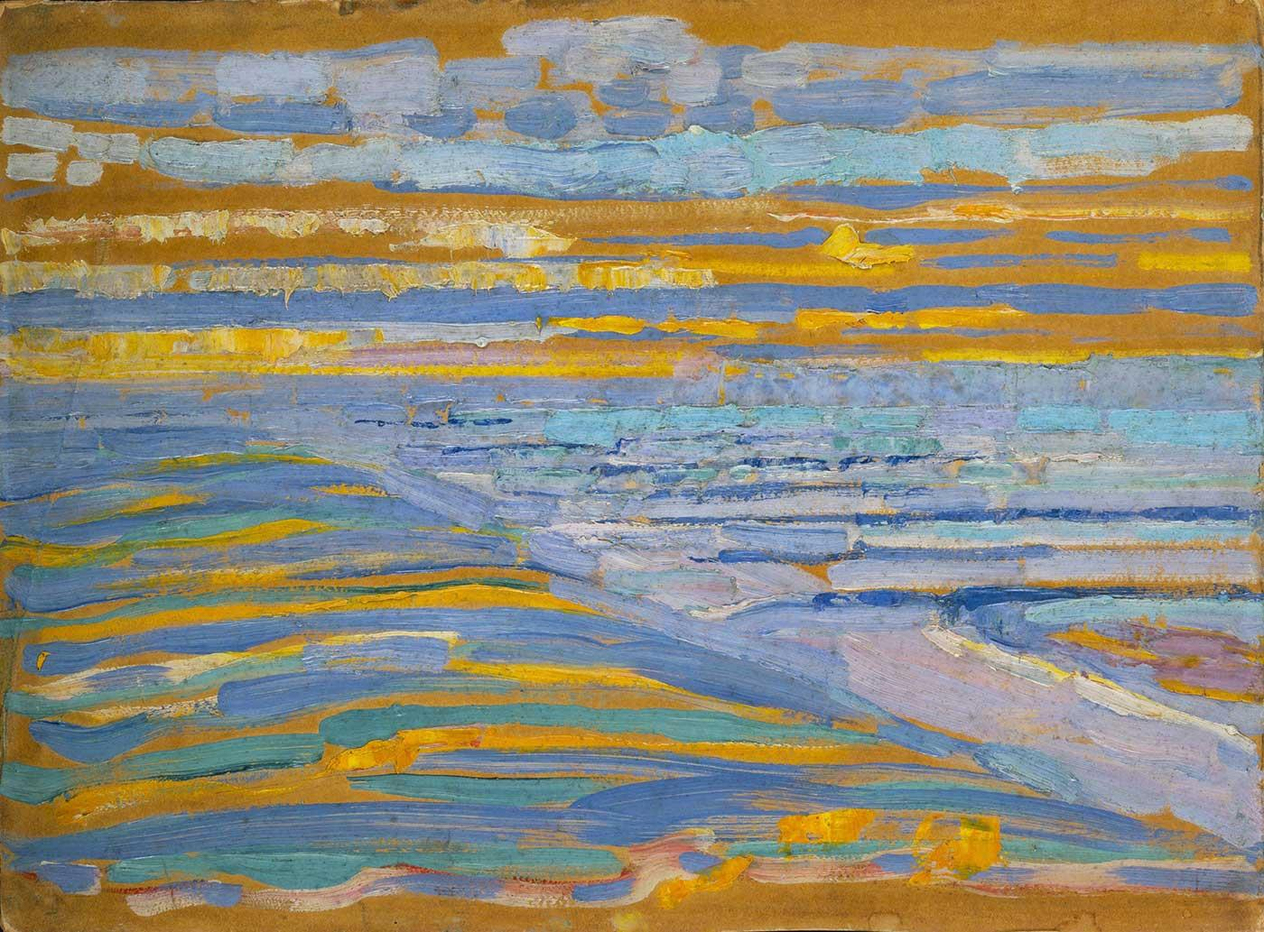 Piet Mondrian Kumsaldan Sahile Bakış, Domburg Kanvas Tablo
