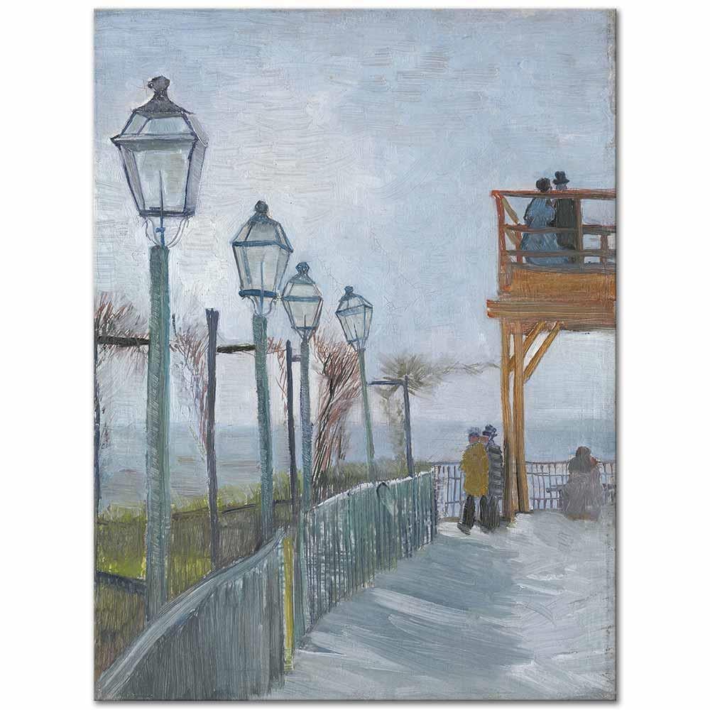 Vincent van Gogh Montmartre'dan Belvedere Kanvas Tablo