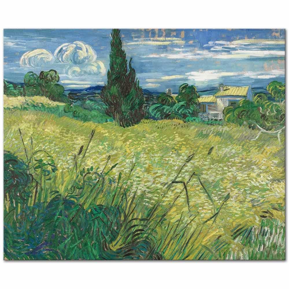 Vincent van Gogh Buğday Tarlası ve Selviler Kanvas Tablo