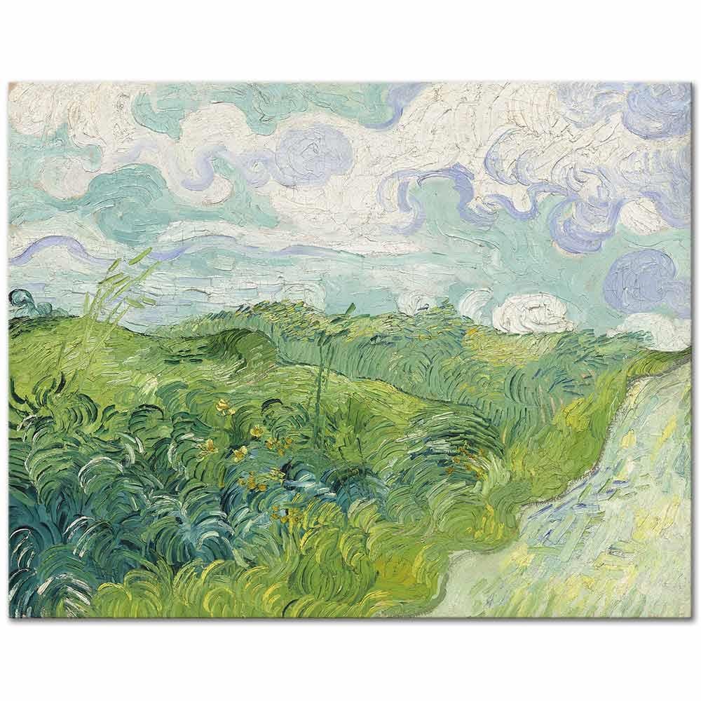Vincent van Gogh Yeşil Buğday Tarlası Kanvas Tablo