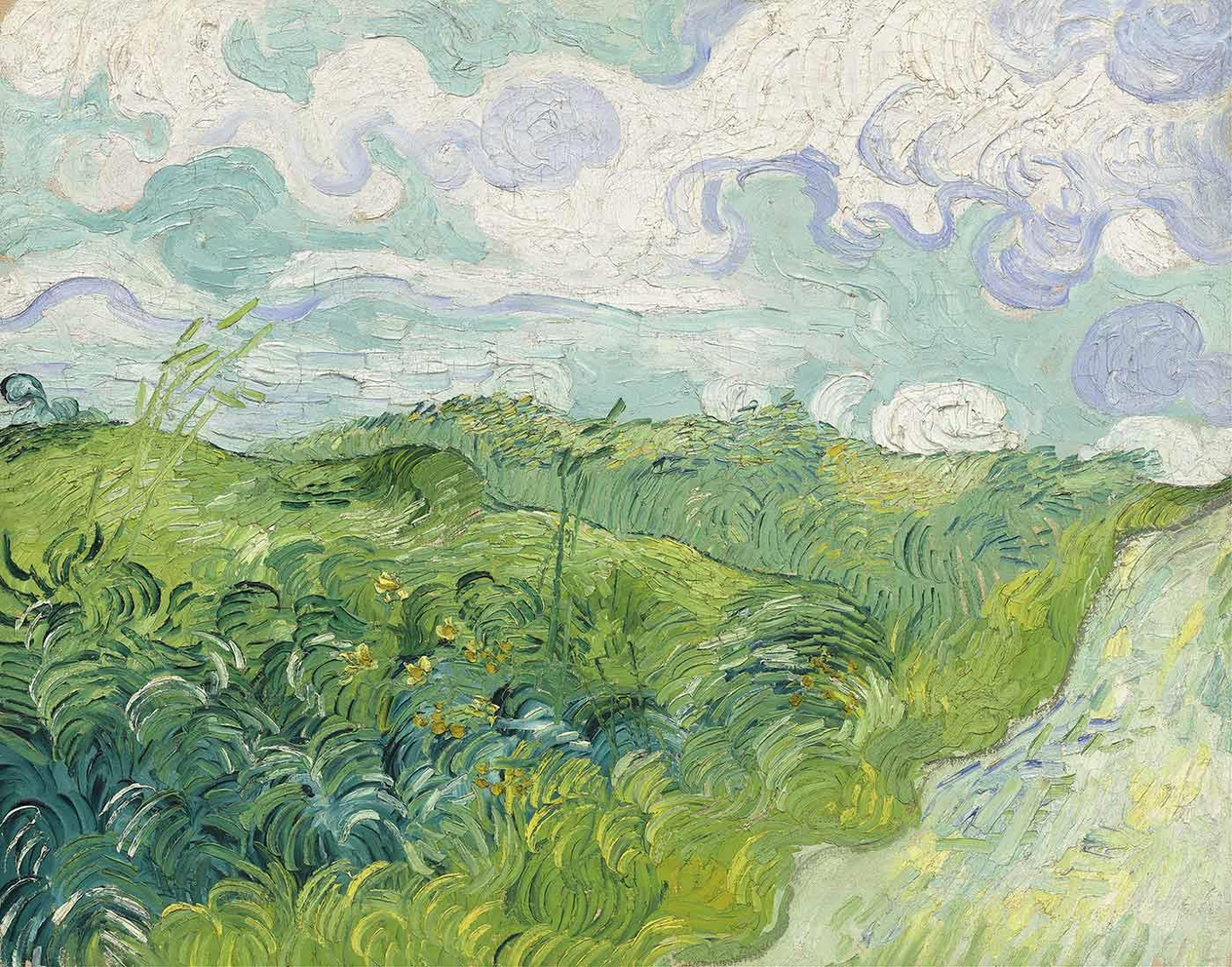 Vincent van Gogh Green Wheat Fields Auvers Art Print