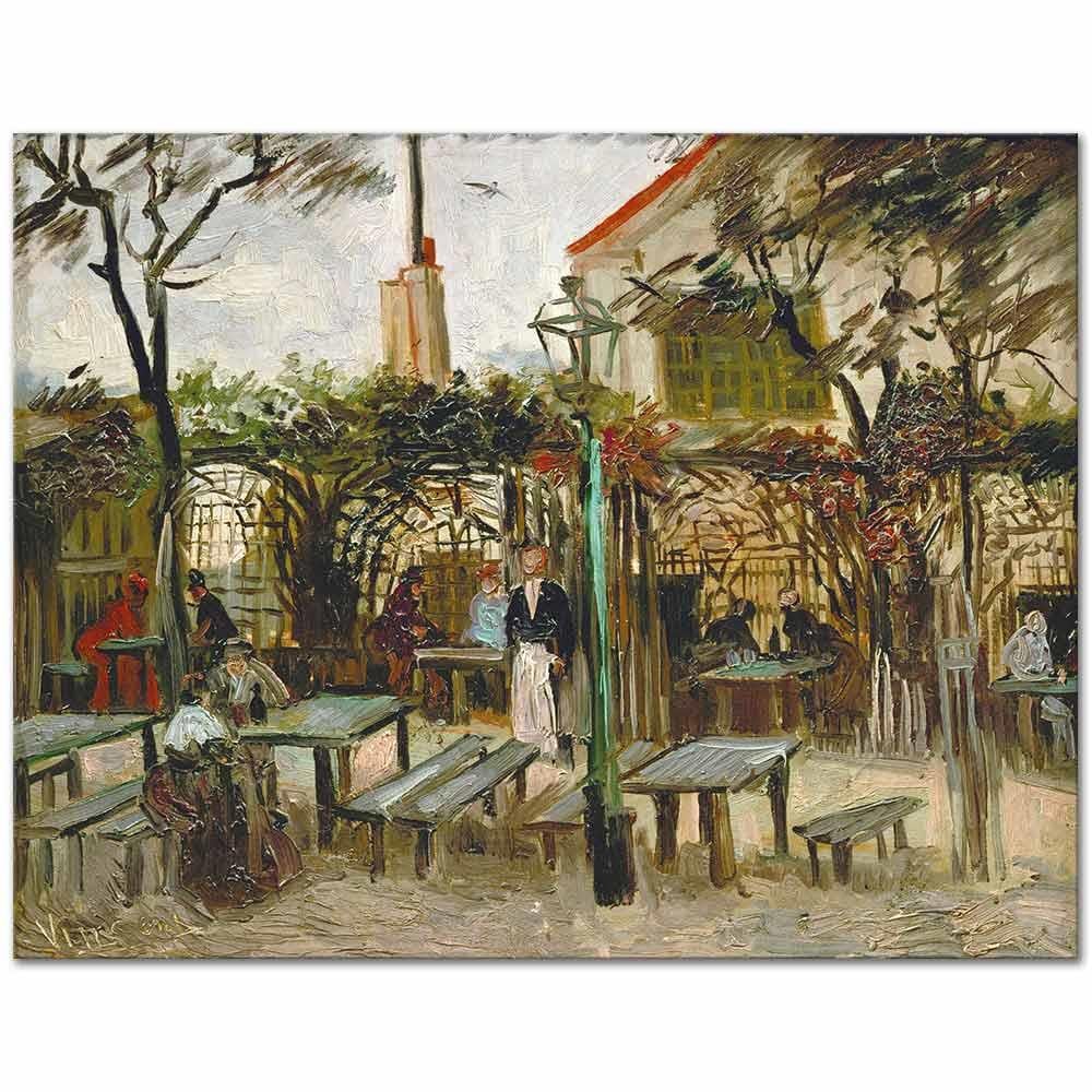 Vincent van Gogh La Guinguette Montmartre Kanvas Tablo