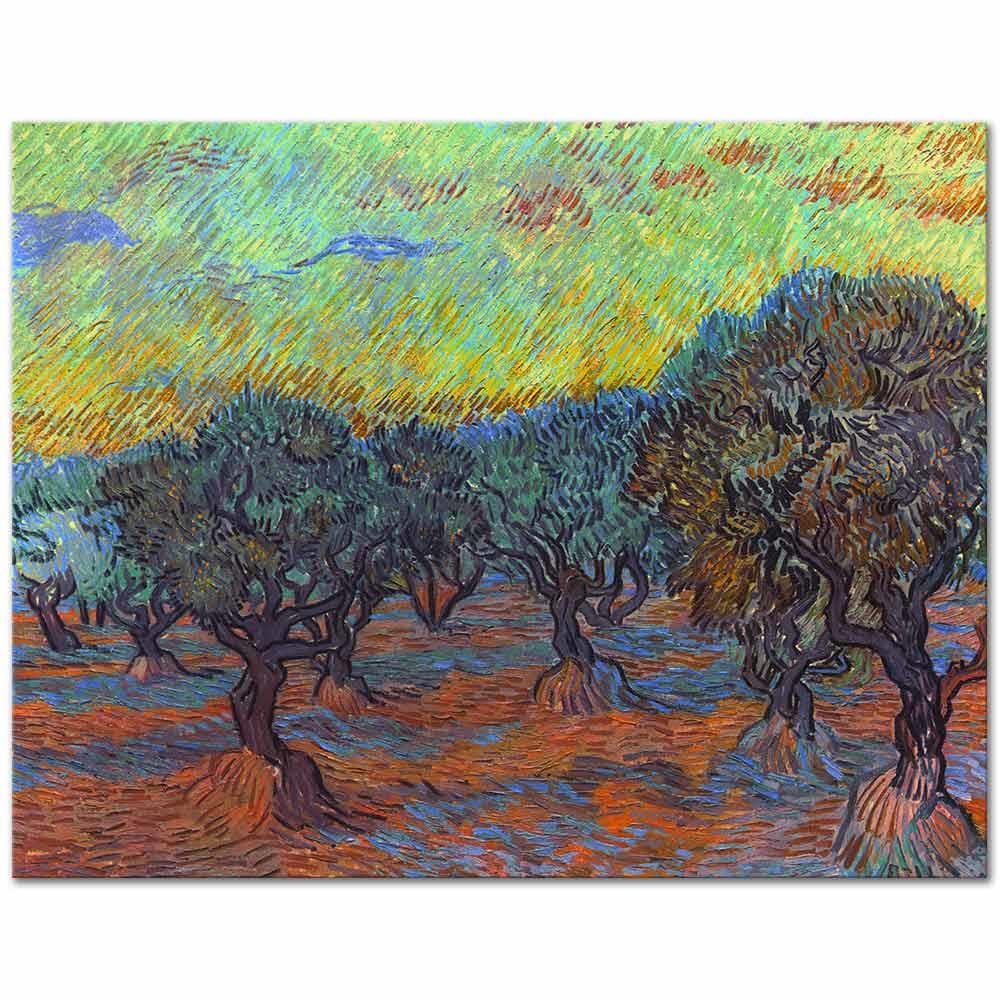 Vincent van Gogh Zeytinlik Korusu Kanvas Tablo