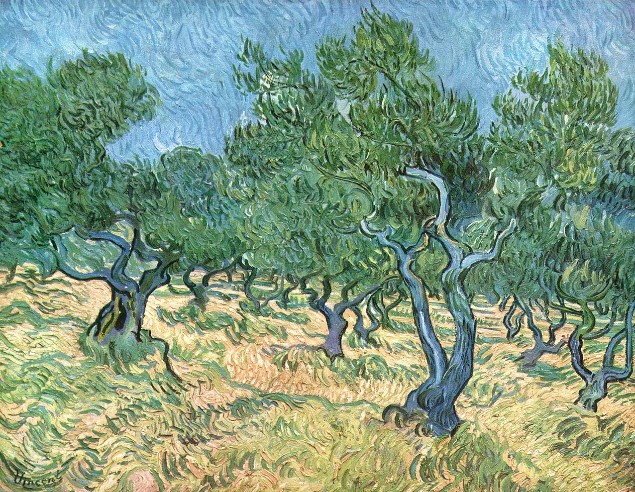 Vincent van Gogh Zeytinlik Kanvas Tablo
