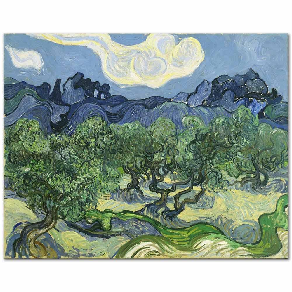Vincent van Gogh Zeytin Ağaçları Kanvas Tablo