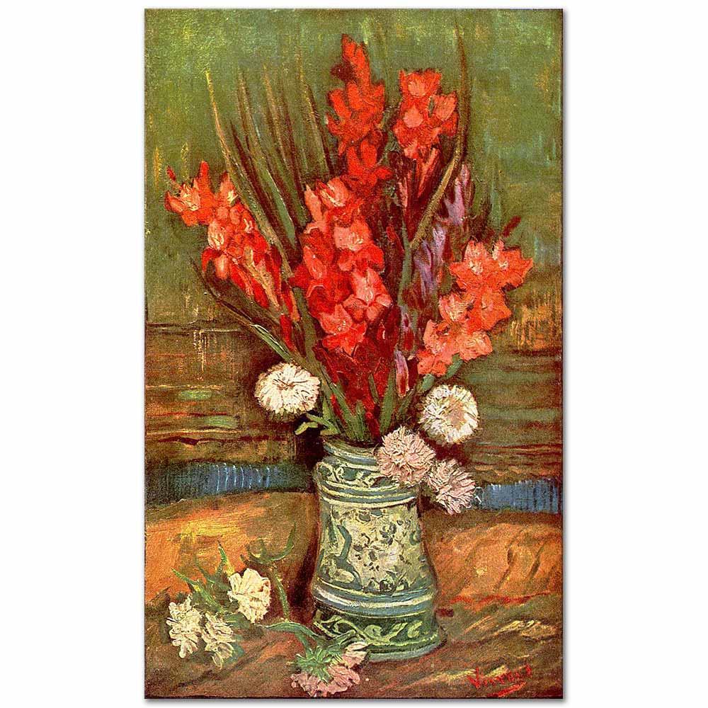 Vincent van Gogh Gladyolar Kanvas Tablo