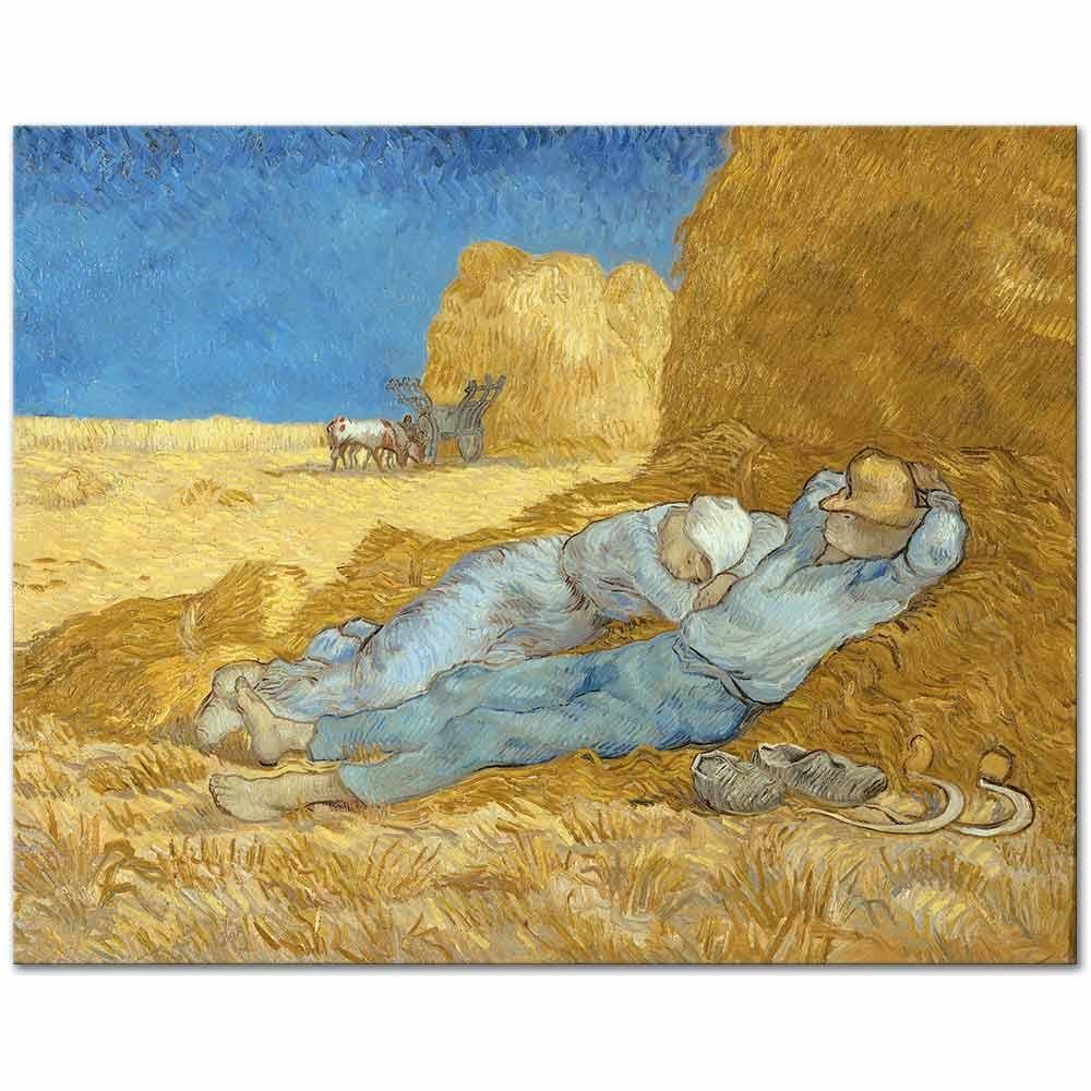 Vincent van Gogh Öğlen Molası Kanvas Tablo