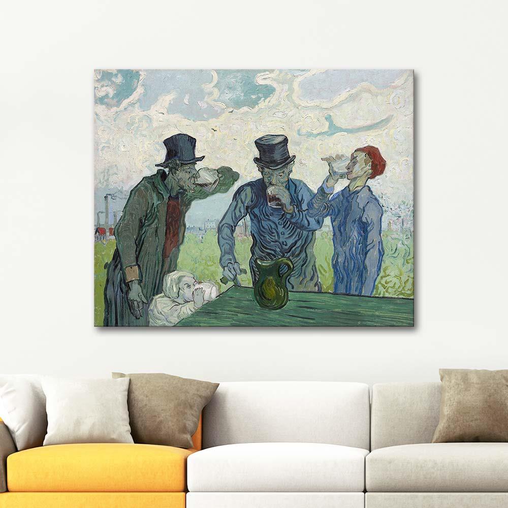 Vincent van Gogh İçenler Kanvas Tablo