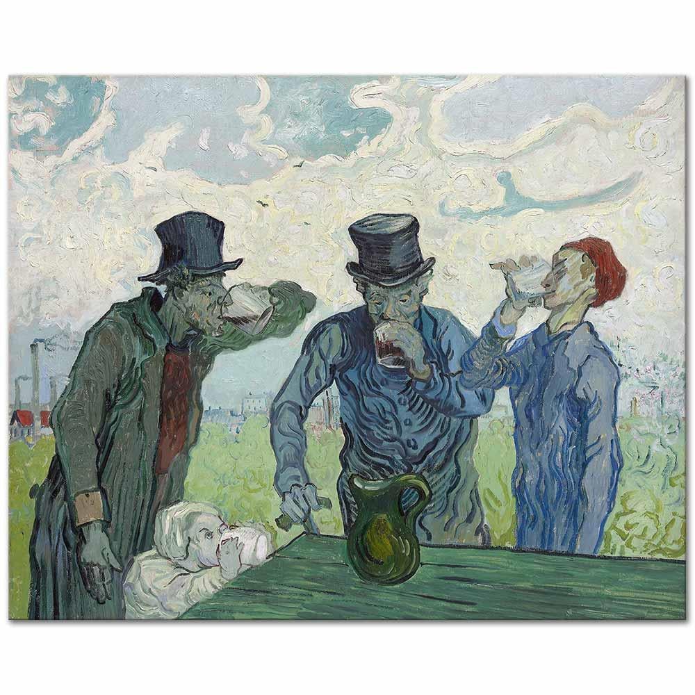 Vincent van Gogh İçenler Kanvas Tablo