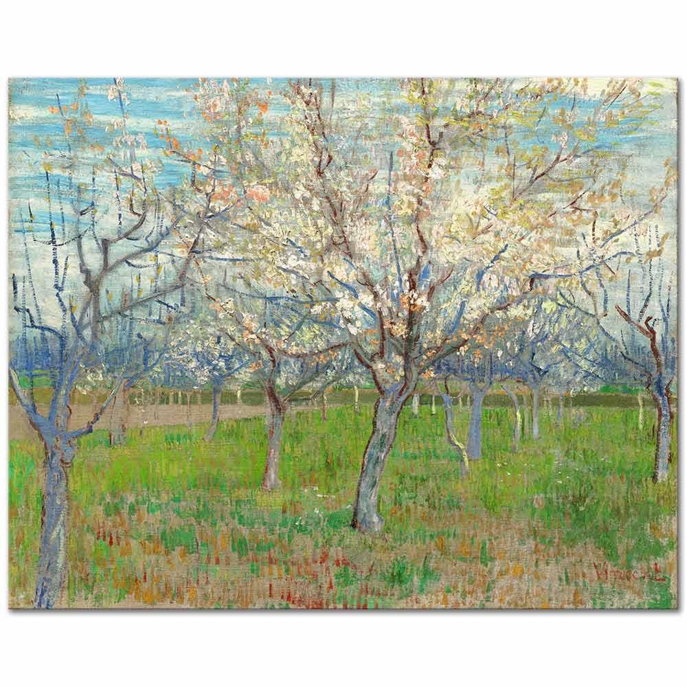 Vincent van Gogh Çiçek Açmış Meyve Bahçesi Kanvas Tablo