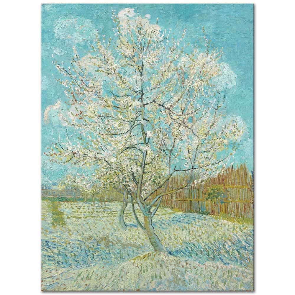 Vincent van Gogh Pembe Şeftali Ağacı Kanvas Tablo
