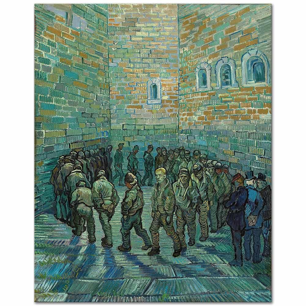 Vincent van Gogh Hapishane Avlusu Kanvas Tablo