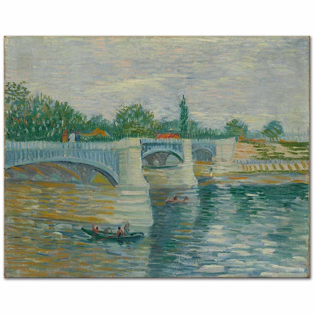 Vincent van Gogh Seine Nehri ve Pont de la Grande Köprüsü Kanvas Tablo