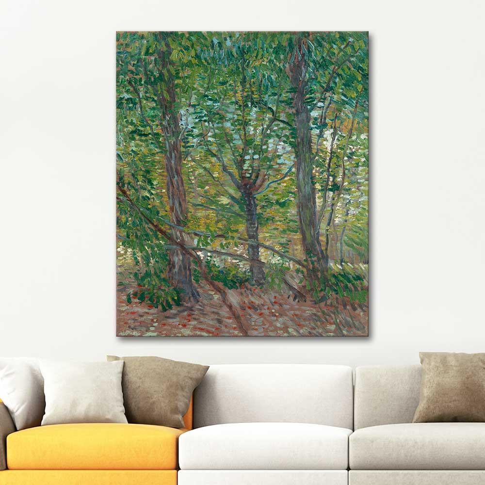 Vincent van Gogh Trees and Undergrowth Art Print