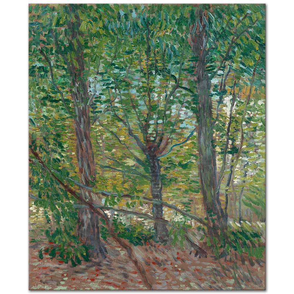 Vincent van Gogh Orman ve Zemini Kanvas Tablo