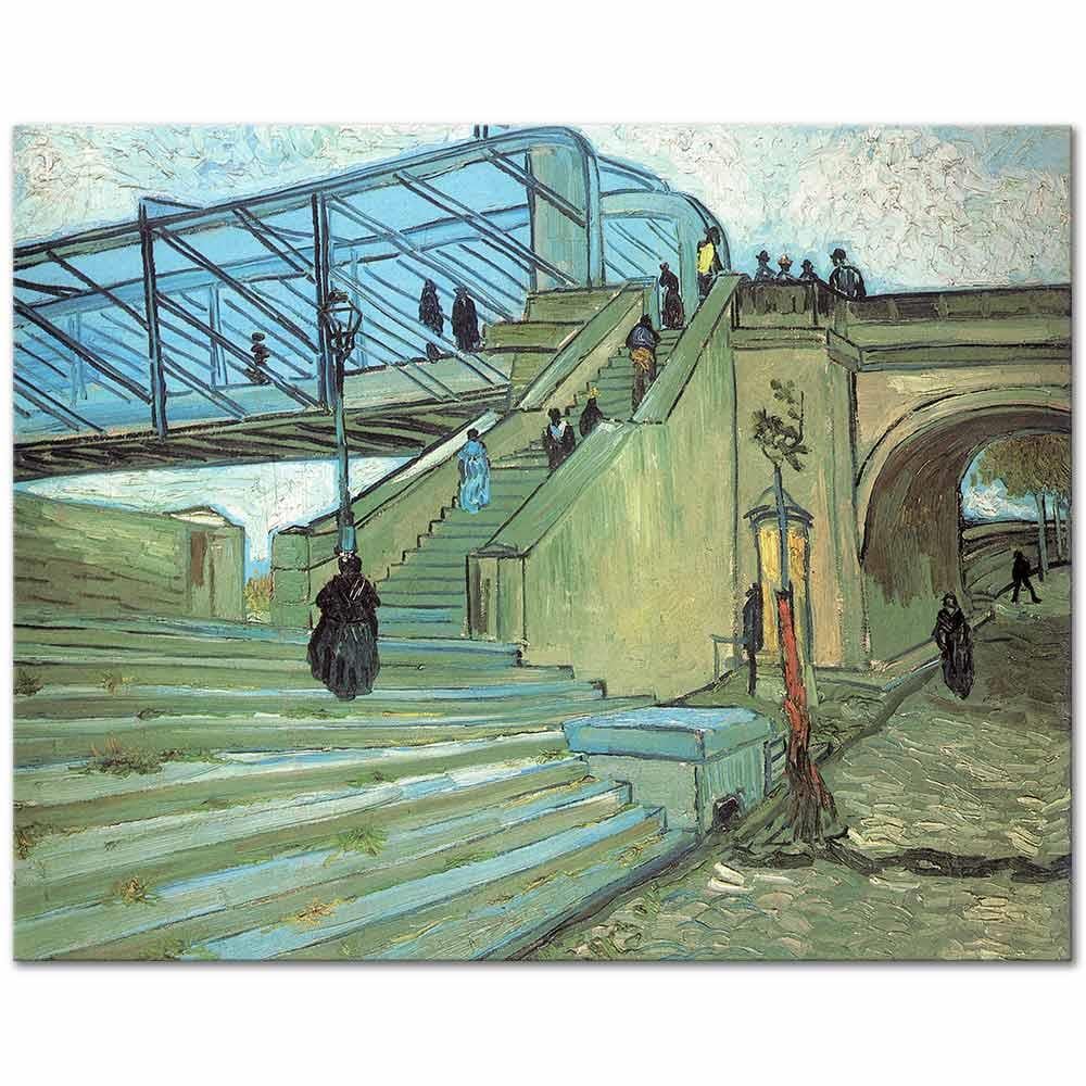 Vincent van Gogh Trinquetaille Köprüsü Kanvas Tablo
