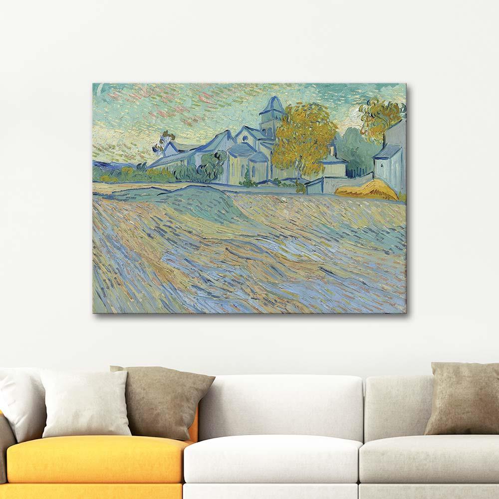 Vincent van Gogh Hastane ve Şapel Saint Remy Kanvas Tablo