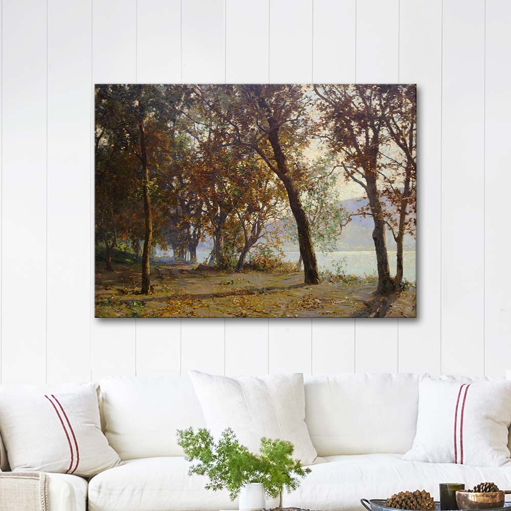 Walter Launt Palmer Autumn Morning Mist Clearing Away Art Print