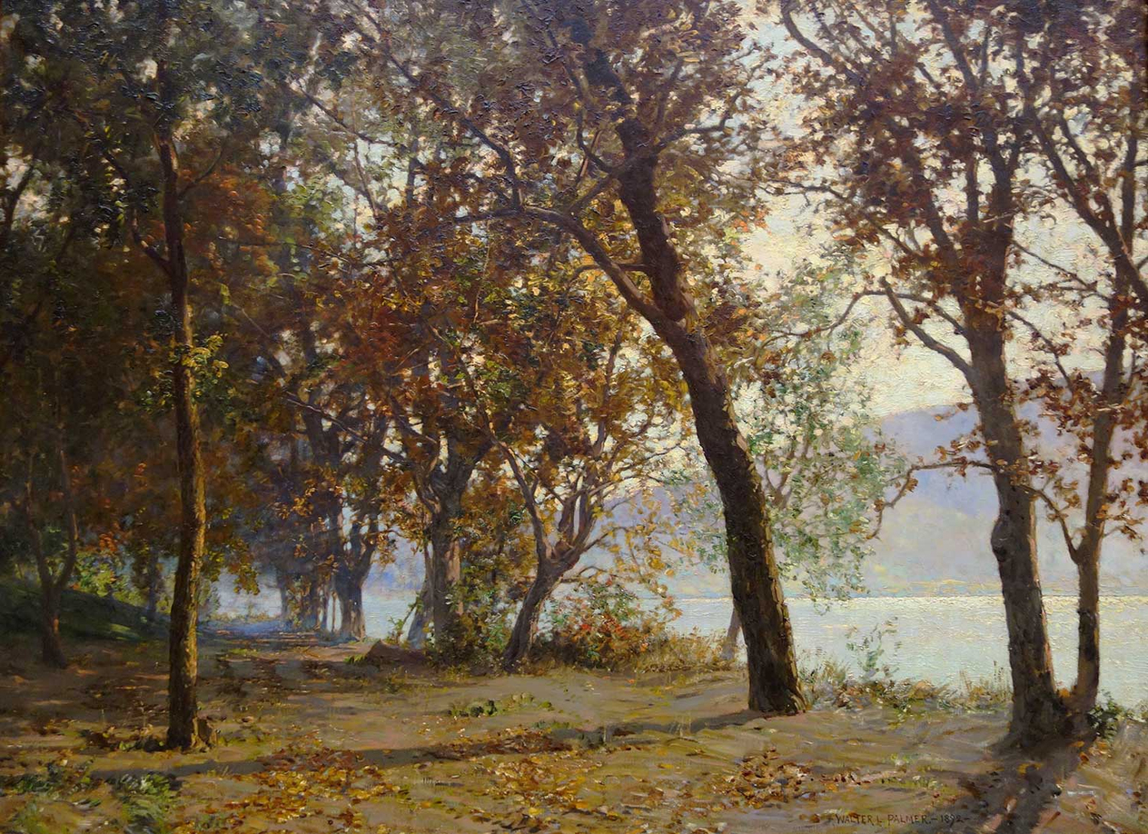 Walter Launt Palmer Autumn Morning Mist Clearing Away Art Print