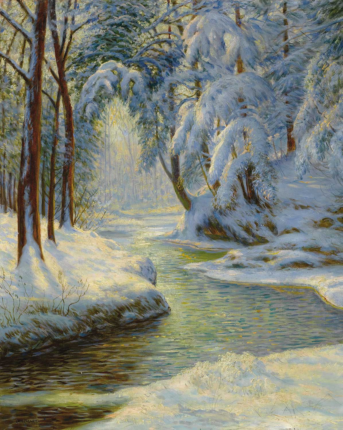 Walter Launt Palmer Winter Landscape Art Print