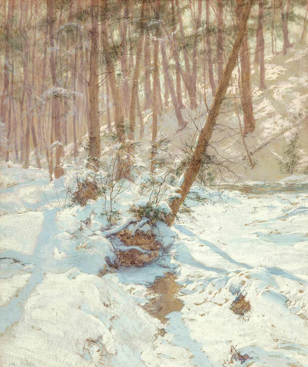 Walter Launt Palmer Winter Stream Art Print