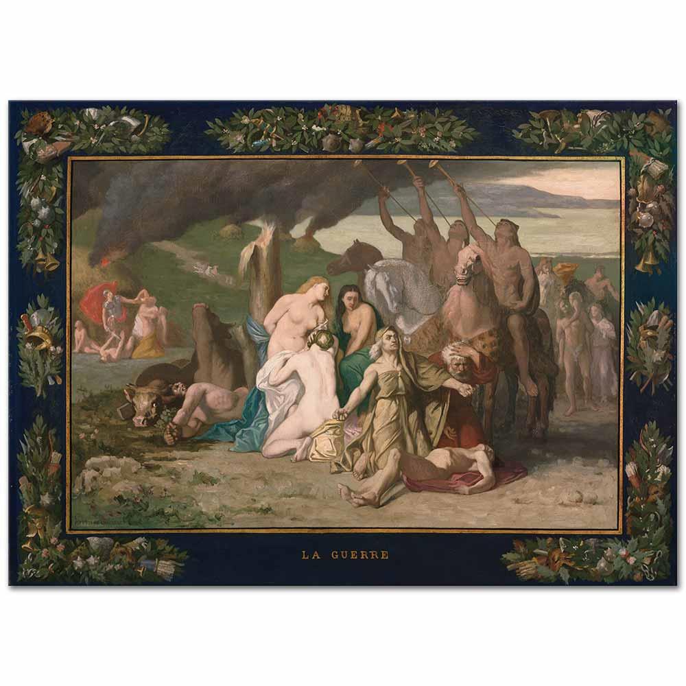 Pierre Puvis de Chavannes Savaş Kanvas Tablo
