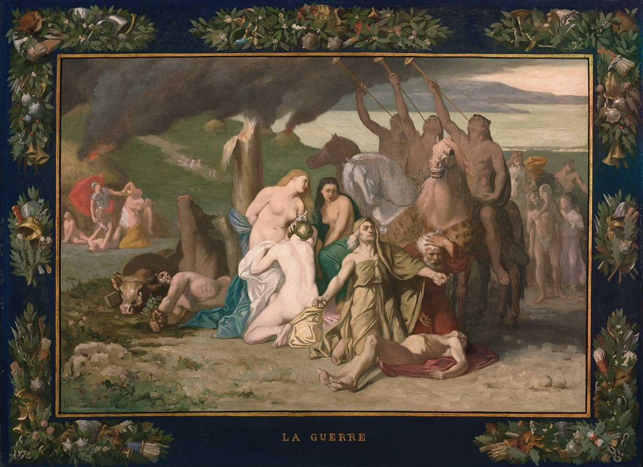 Pierre Puvis de Chavannes Savaş Kanvas Tablo