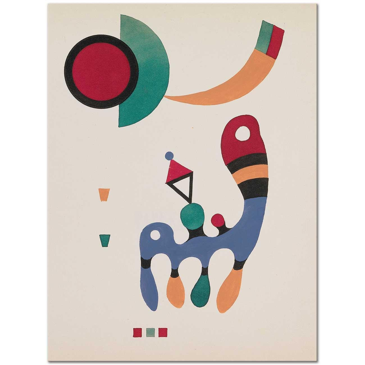 Wassily Kandinsky 11 Resim ve 7 Şiir Kanvas Tablo