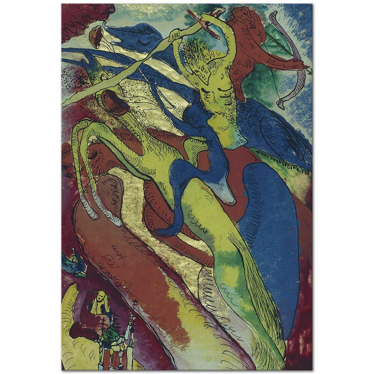 Wassily Kandinsky Kıyamet Süvarileri I Kanvas Tablo