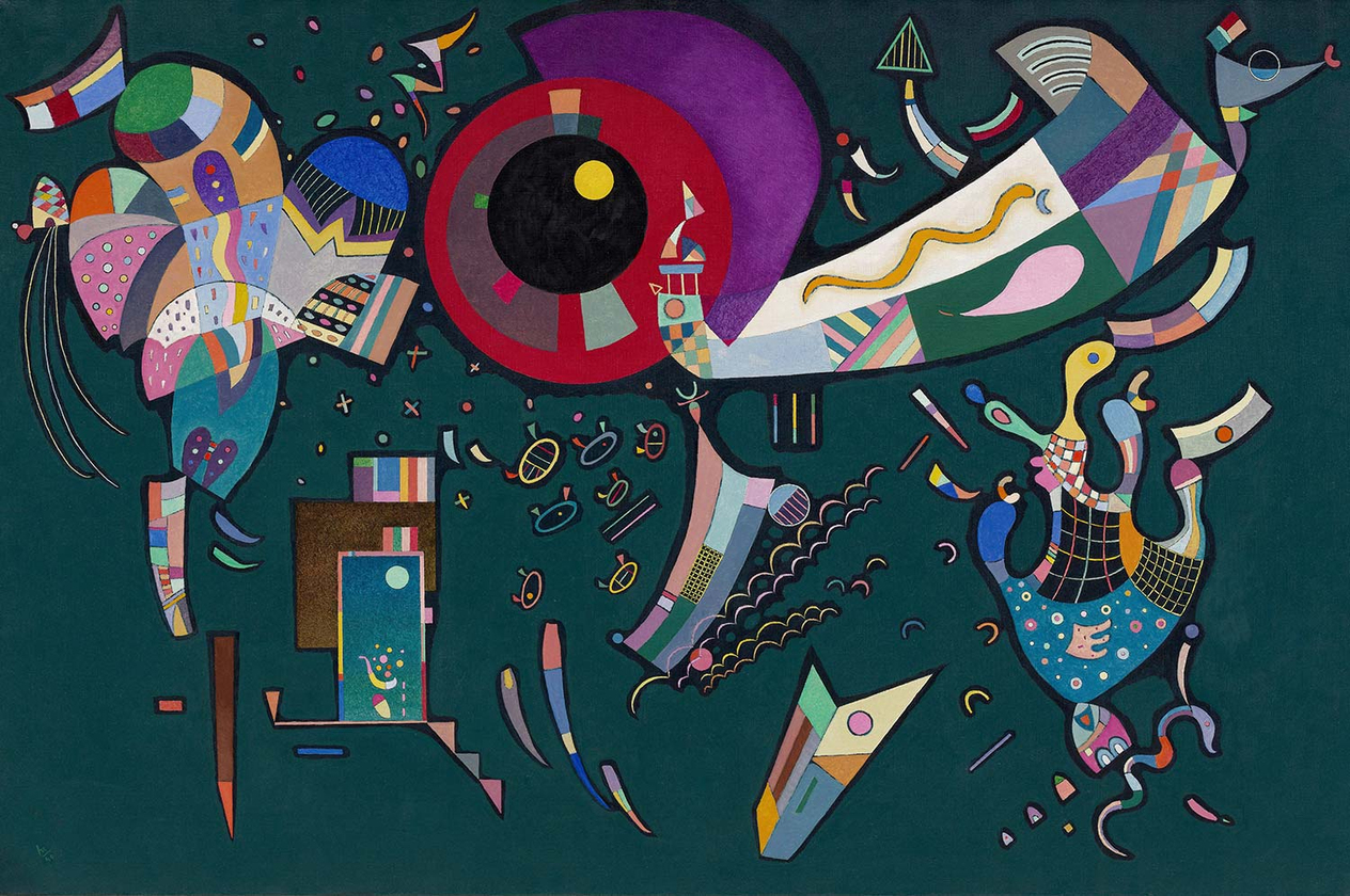 Wassily Kandinsky Çember Çevresinde Kanvas Tablo