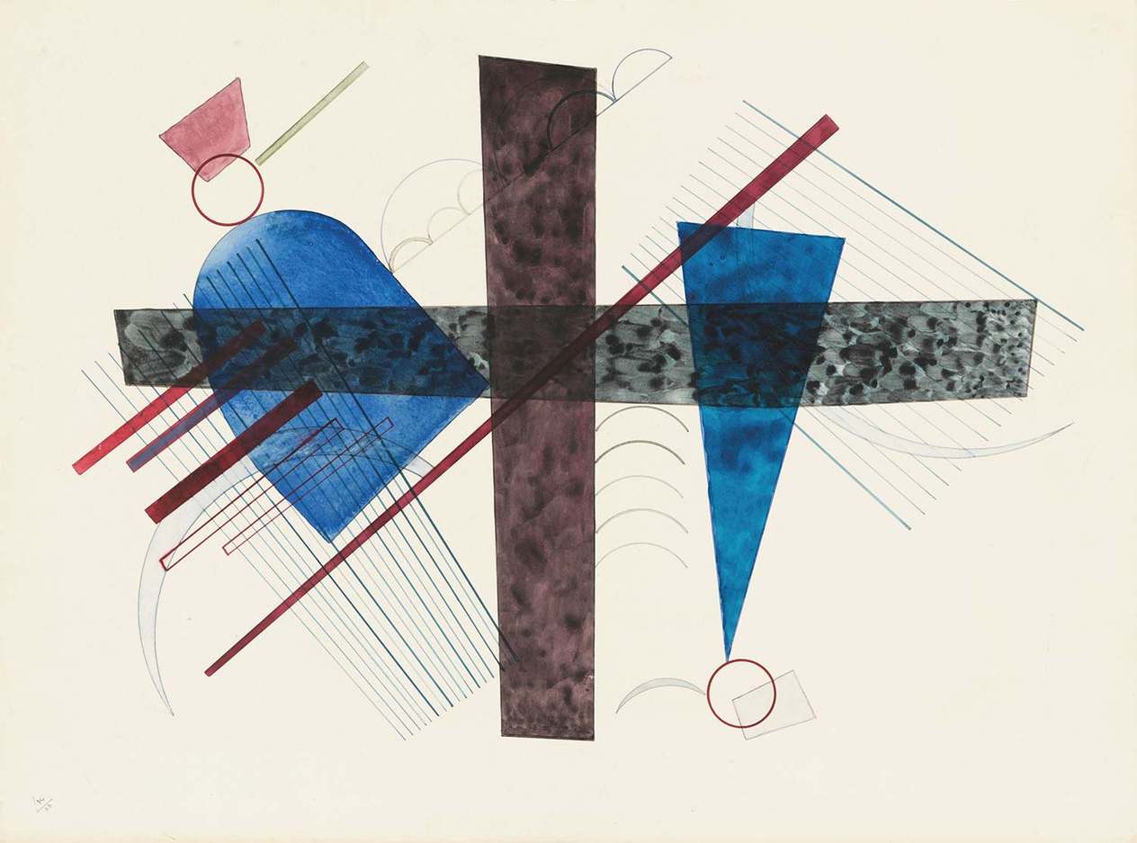 Wassily Kandinsky Blue In Round And Point Art Print