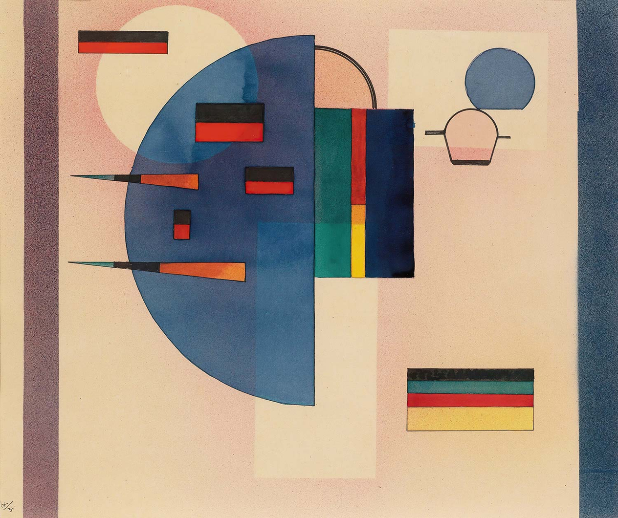 Wassily Kandinsky Calmed Art Print