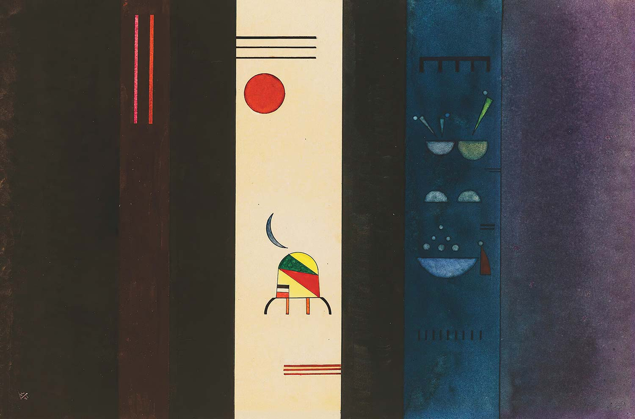 Wassily Kandinsky Dark Sides Art Print