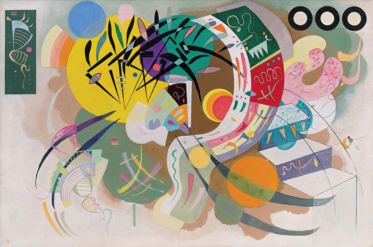 Wassily Kandinsky Dominant Eğri Kanvas Tablo