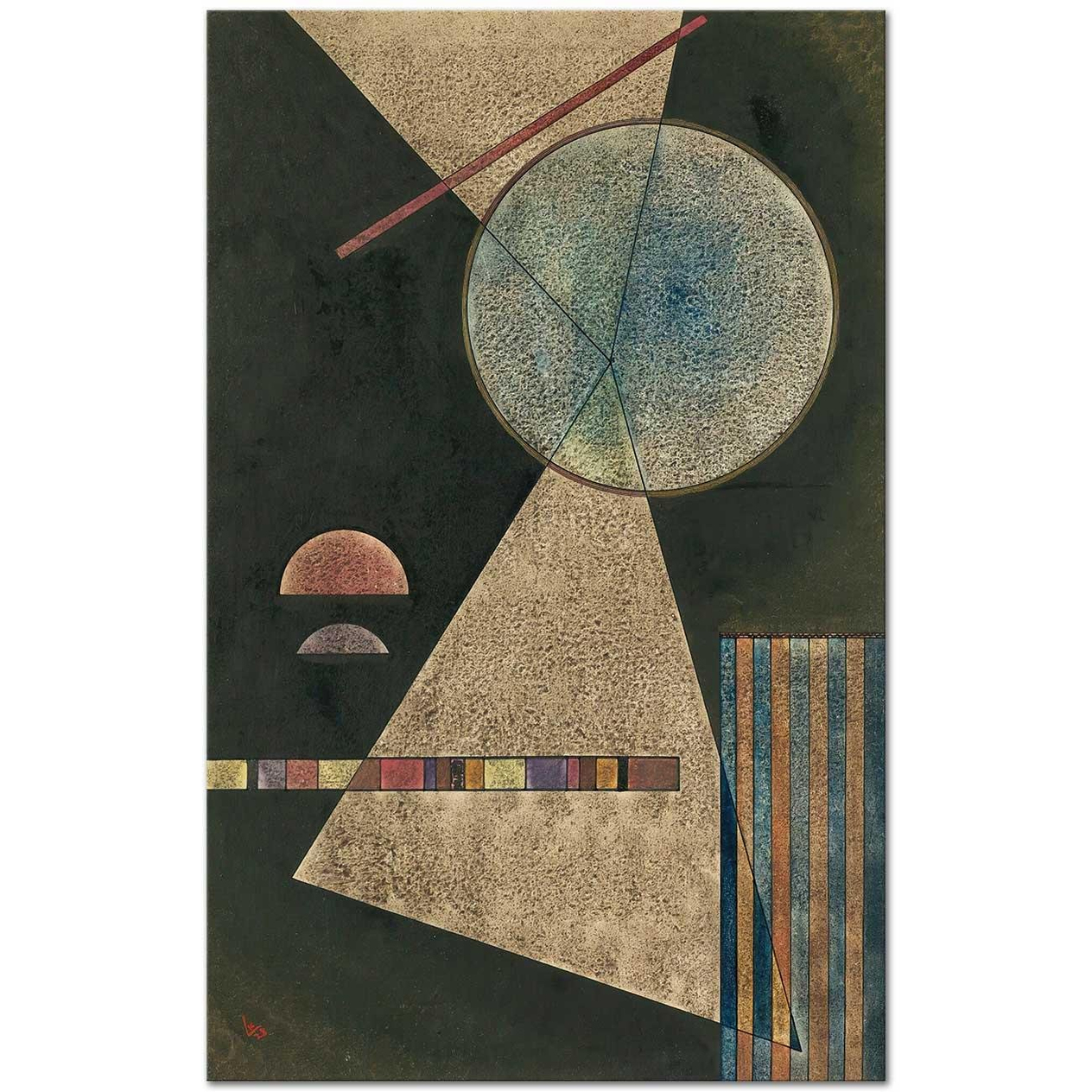 Wassily Kandinsky Buluşma Noktası Kanvas Tablo