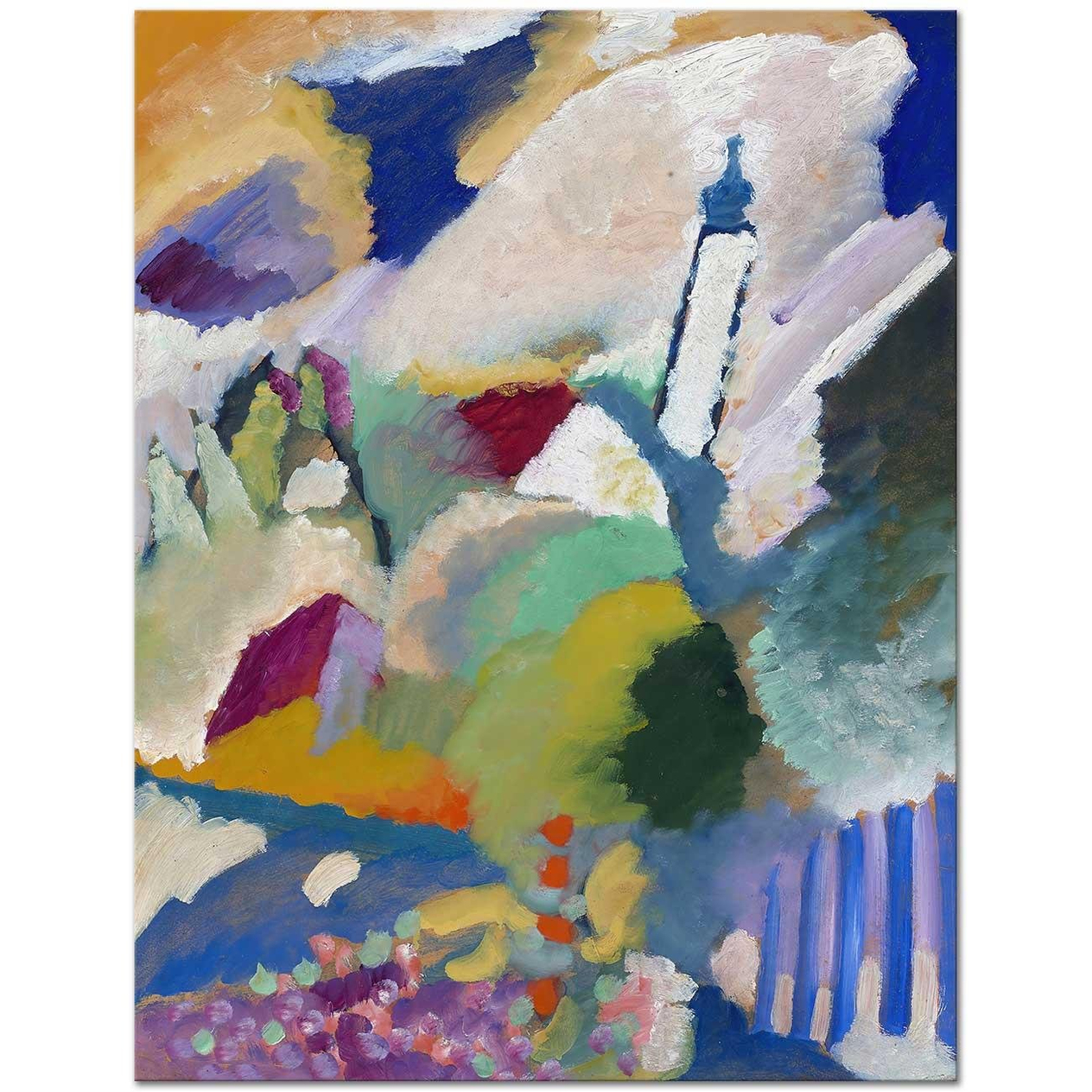 Wassily Kandinsky Murnau Kilisesi I Kanvas Tablo