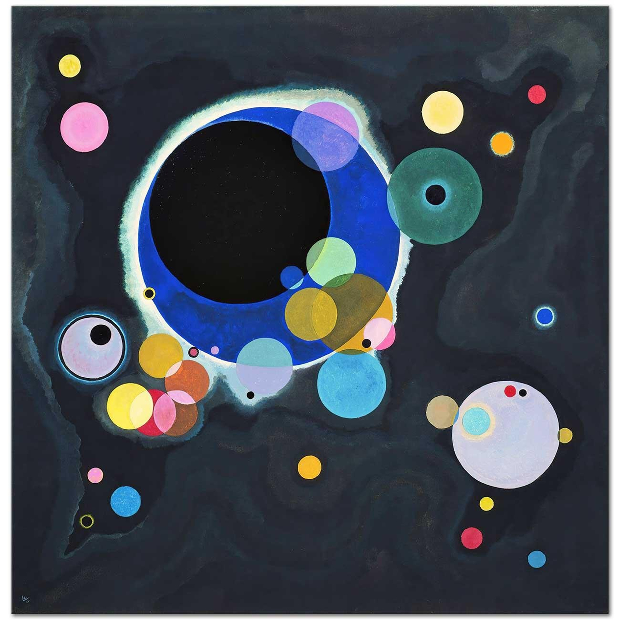 Several Circles by Wassily Kandinsky