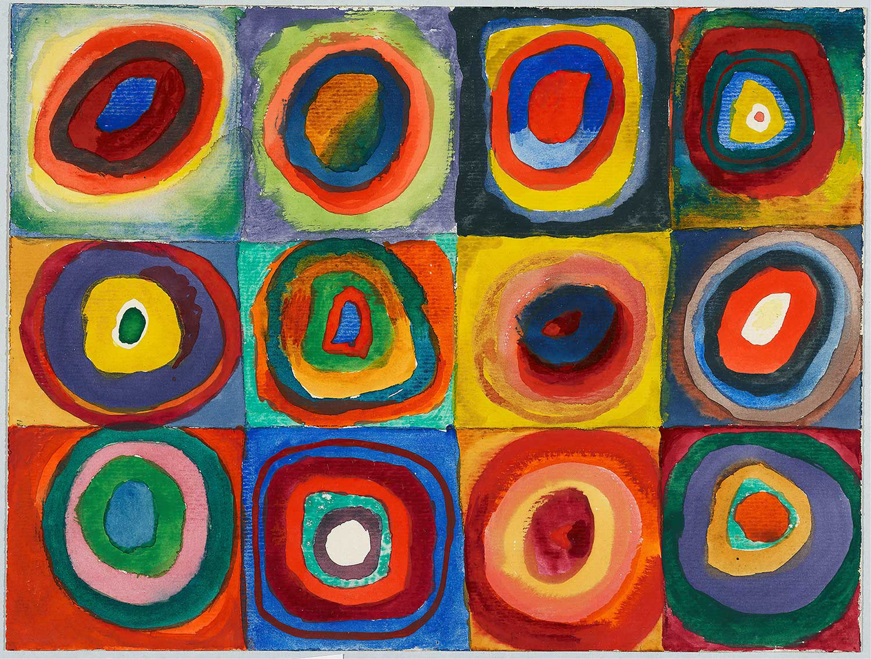 Wassily Kandinsky Squares With Concentric Circles Art Print