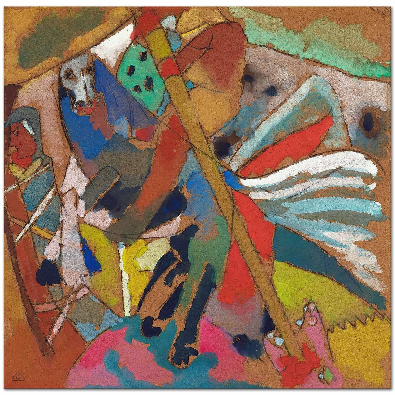 Wassily Kandinsky Aziz George II Kanvas Tablo