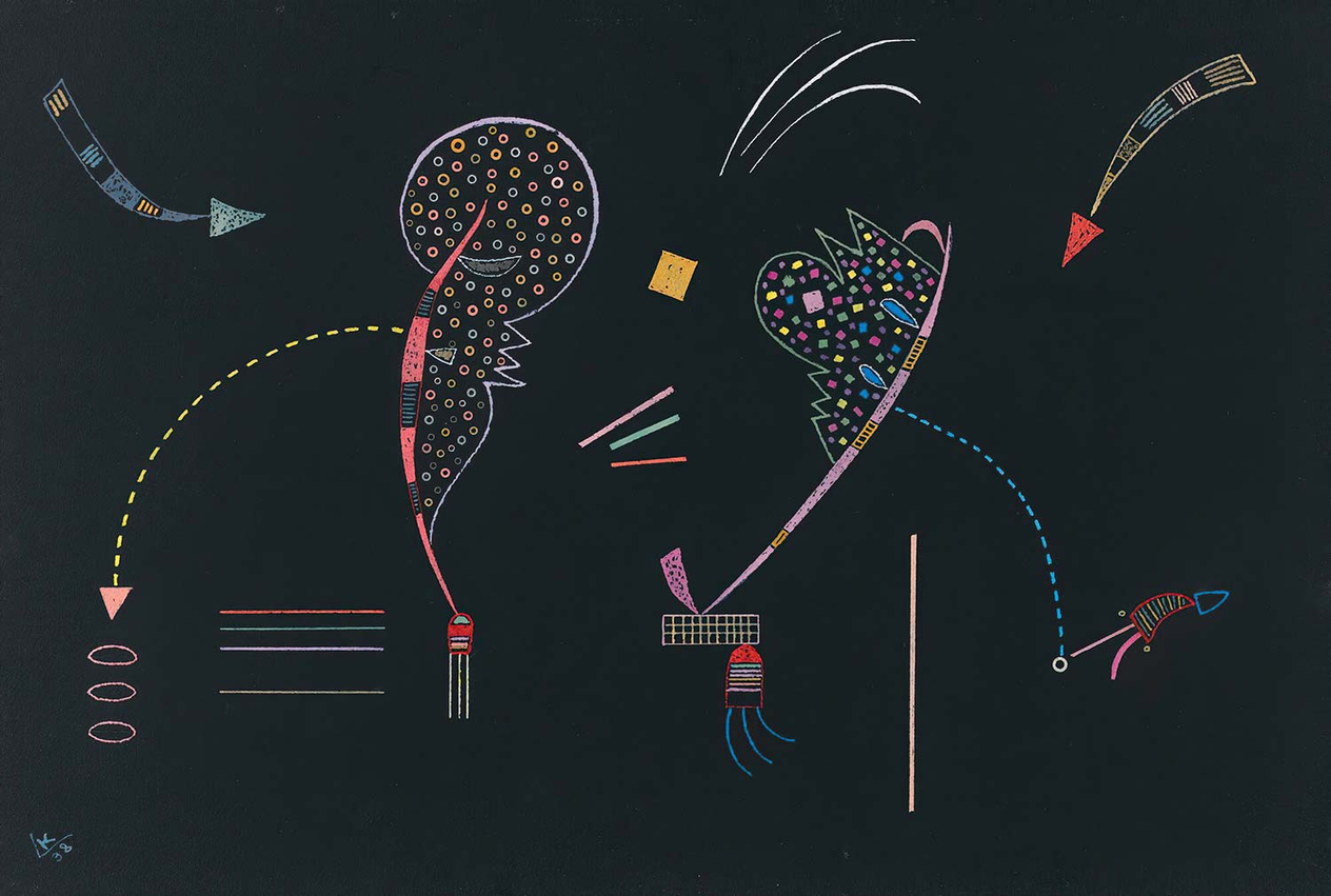 Wassily Kandinsky Two Sides Art Print