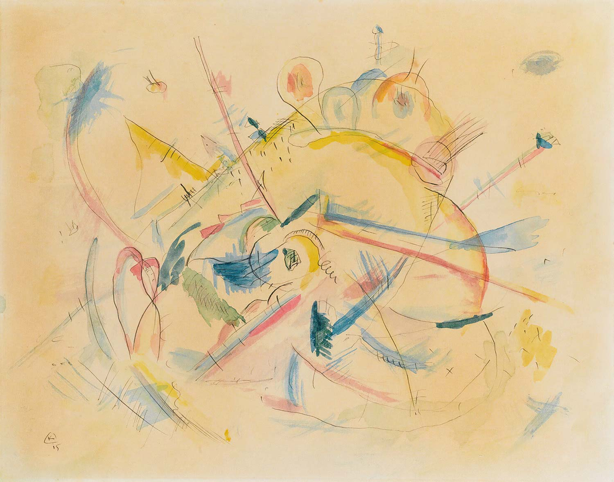 Wassily Kandinsky Untitled 1915 Art Print