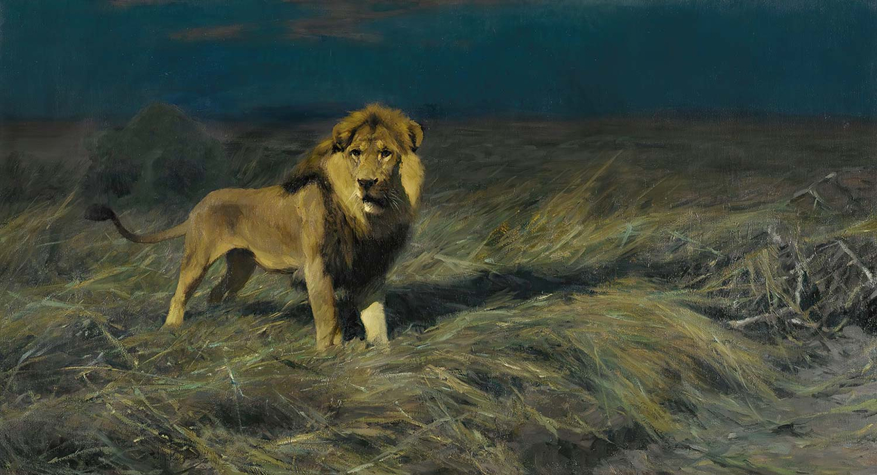 Wilhelm Kuhnert In Search Of Prey Art Print