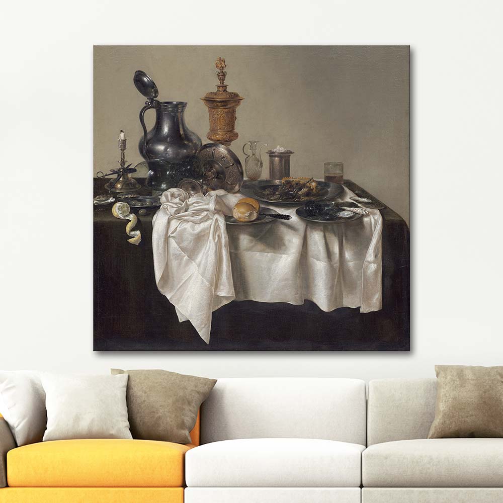 Willem Claesz Heda Banquet Piece With Mince Pie Art Print